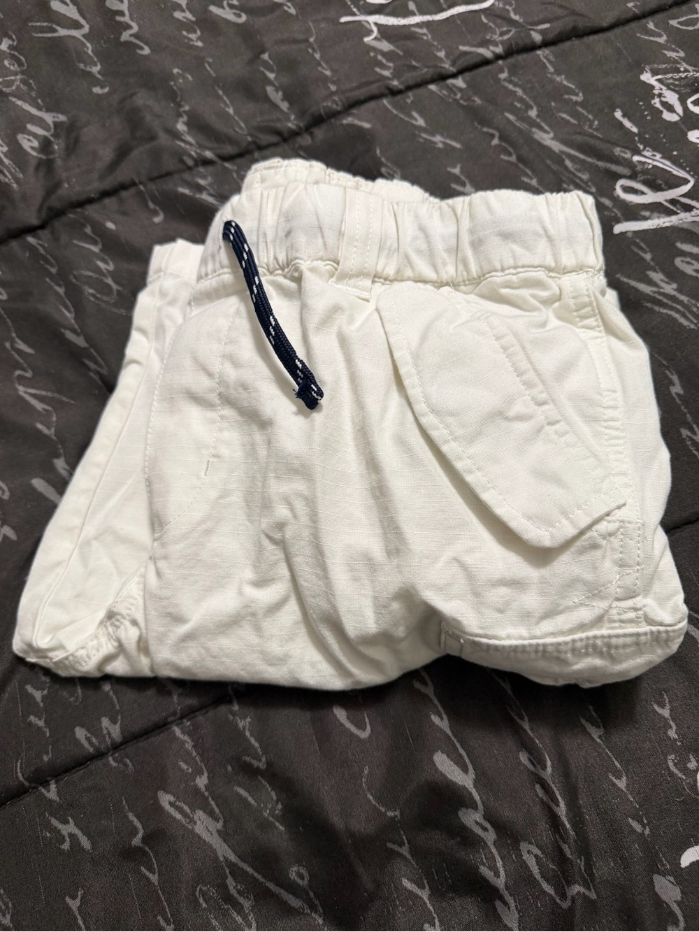 Polo by Ralph Lauren Cream Cargo Drawstring Shorts - Picture 3 of 3